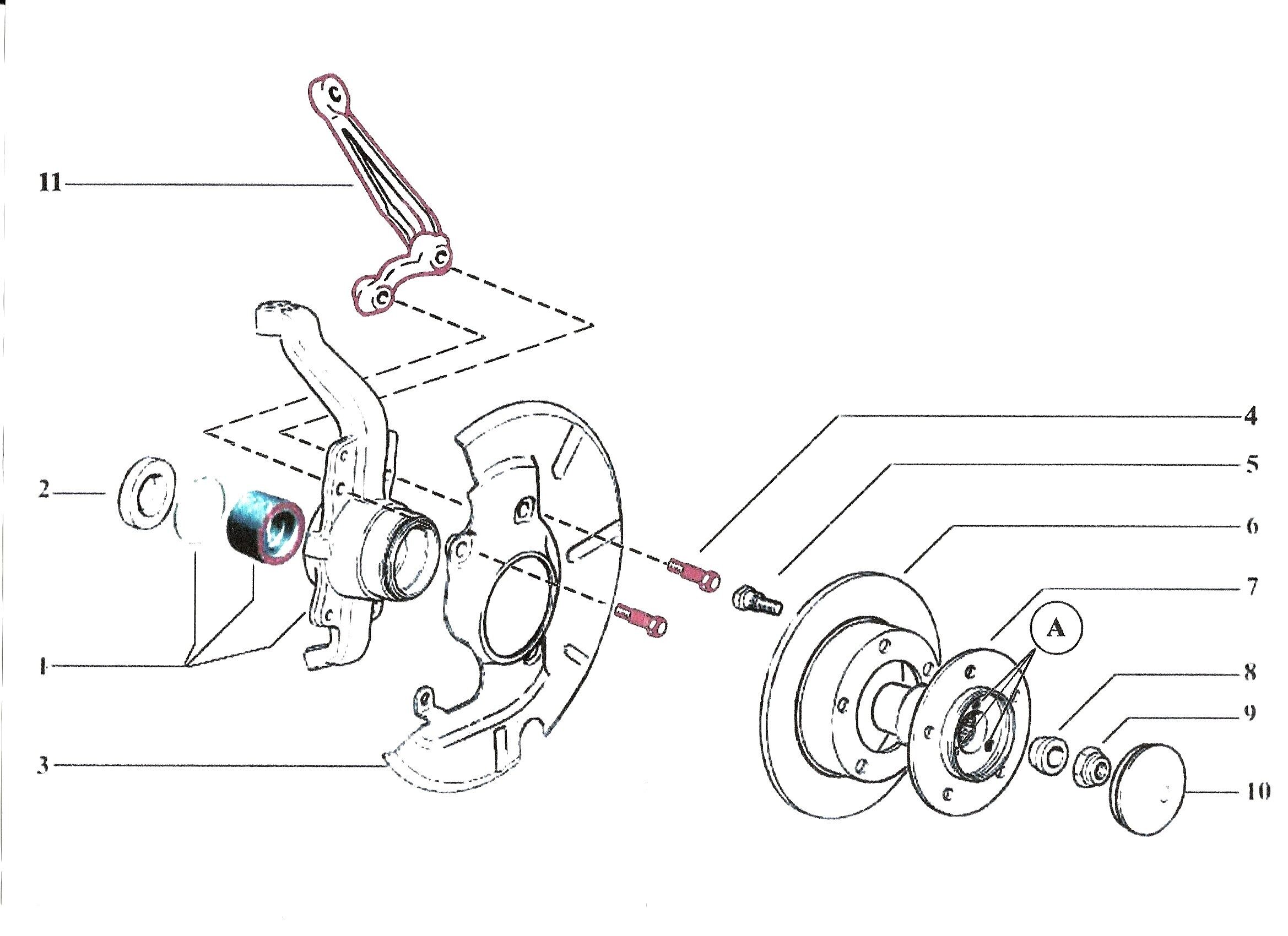 Замена смазки в подшипниках ступицы переднего колеса, замена сальника
